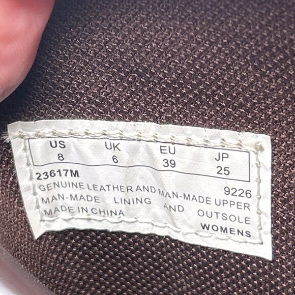 Timberland Womens Size 8 Wheat Tan Leather Lace Up Wedge Boots Tall 14.5” 23617M - Picture 2 of 16